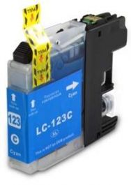 Brother LC-123C inktcartridge cyaan 10ml (huismerk)